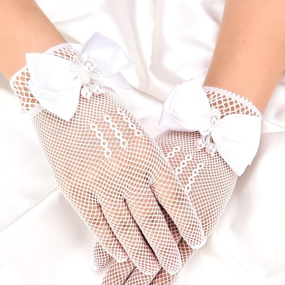 Girl Gloves Short Princess Gloves